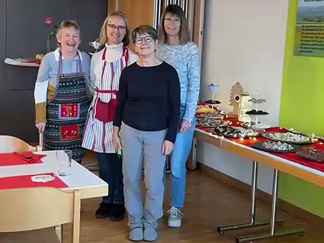 Das Friitigssuppenteam (von links): Françoise Wolff, Andrea Giger, Barbara Maass, Corinne Blattner. Foto: zVg