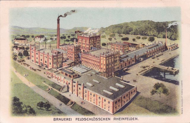 Alte Ansichtskarte der Brauerei Feldschlösschen. Foto: zVg
