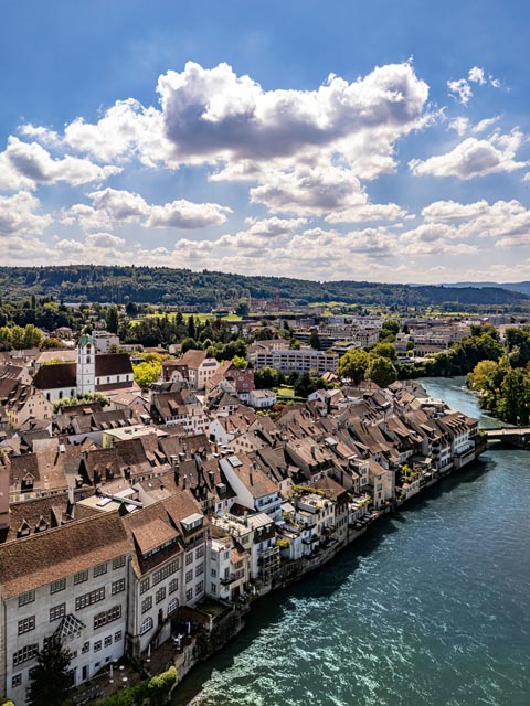 Die Stadt am Rhein wächst massvoll und kontinuierlich. Foto: zVg 