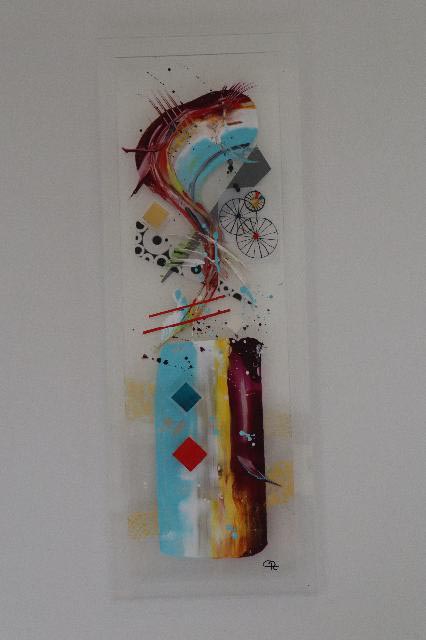 Kunstwerk auf Plexiglas