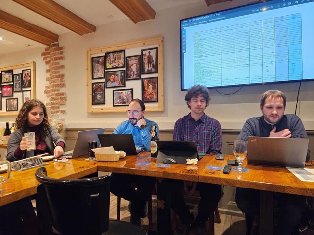 Der Vorstand (v.l.n.r). Lea Pellegrino, Stefan Baumgartner, Dani Wyss und Christian Schneider. Foto: Martin Wyss