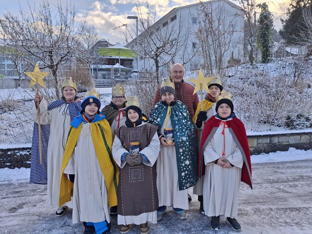 Die Sternsinger waren in Zeihen unterwegs. 
