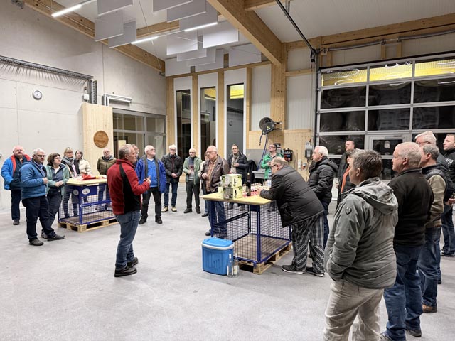 Der Neujahrsapéro des Gewerbevereins GMS fand heuer in der Wiler Trotte statt. Foto: zVg