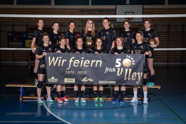 TSV Frick Volleyball Ü32 Damen startet zuversichtlich in die Rückründe. Foto: zVg