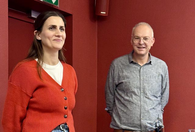 Debora Toma und Emil Inauen sprachen über das Thema Armut, das längst nicht nur Randgruppen betrifft. Foto: Fritz Imhof