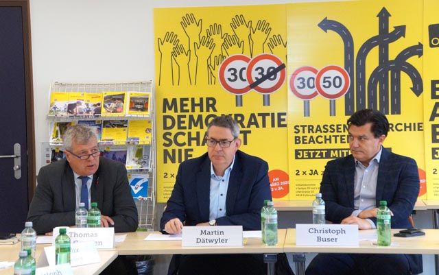 Medienkonferenz zum Start der Abstimmungskampagne. Foto: zVg