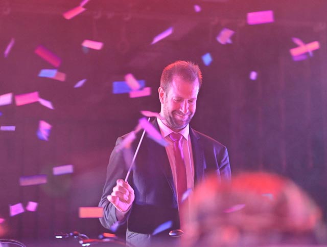 Das letzte Jahreskonzert der Musikgesellschaft Concordia Wegenstetten unter der Leitung von Bence Tóth – nach 15 Jahren wird er nach dem Eidgenössischen Musikfest in Biel kommenden Mai den Taktstock weitergeben. Foto: zVg