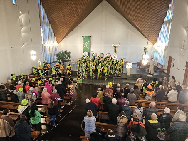 Der Fasnachtsgottesdienst in der Kirche Obermumpf fand grossen Anklang. Foto: zVg