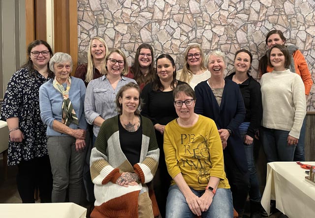 Die an Generalversammlung teilnehmenden neuen Mitglieder und Schnuppermitglieder der Frauengemeinschaft Mumpf. Foto: zVg 