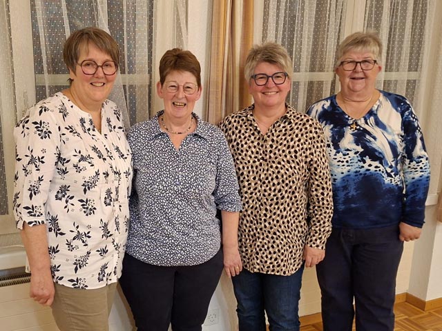 Der neue Vorstand (von links): Jacqueline Weiss, Caroline Schraner, Manuela Weiss, Maya Obrist. Foto: zVg