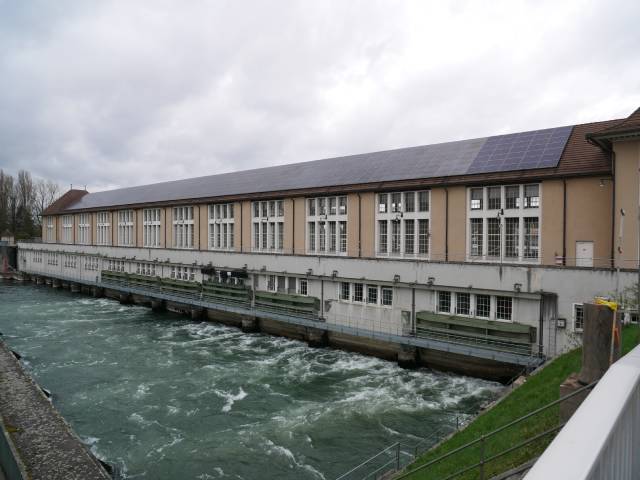 Ein Baudenkmal der Belle Epoque: Das Flusskraftwerk Augst/Wyhlen; sein Äusseres bleibt beim aktuellen Bauprojekt gewahrt.