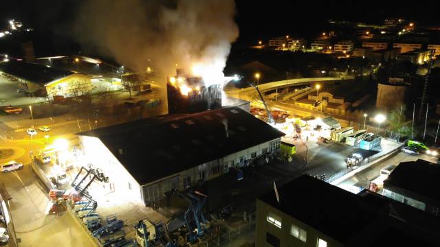 Brand im Entsorgungscenter Sissach am 11. April 2025
