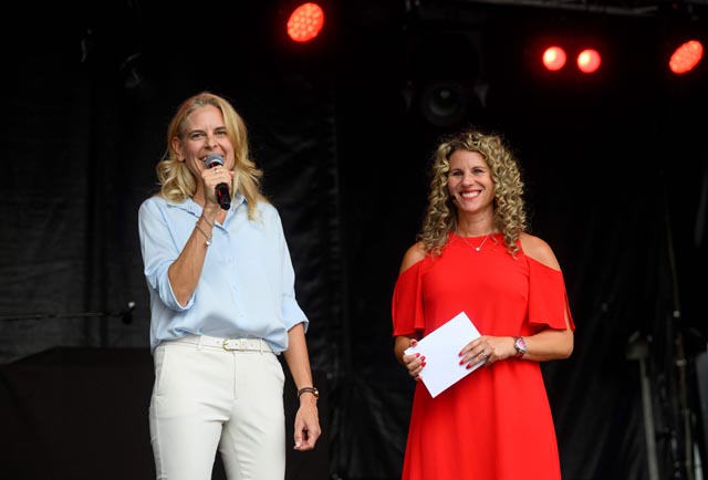 BLKB-CEO Alexandra Scriba im Gespräch mit Moderatorin Susanne Hueber. Foto: zVg
