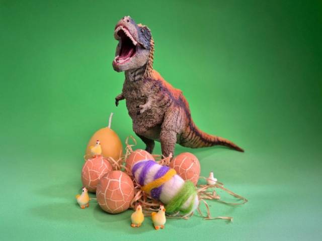 Vom Ei zum Huhn zum Dino: Das Naturama bietet von Karfreitag, 3. April, bis Ostersonntag, 5. April, ein vielseitiges Osterprogramm für Familien. Foto: © Naturama