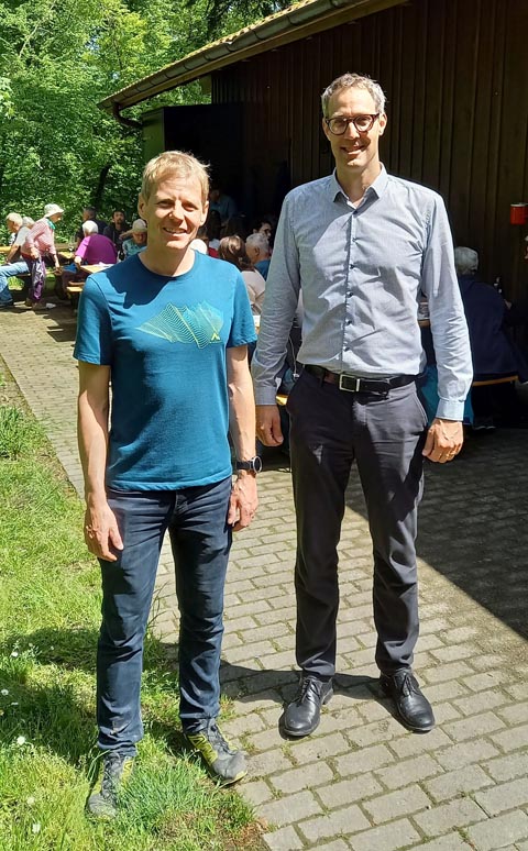 Vizeammann Thomas Kyburz (links) und David Gautschi vom AEW. Foto: zVg